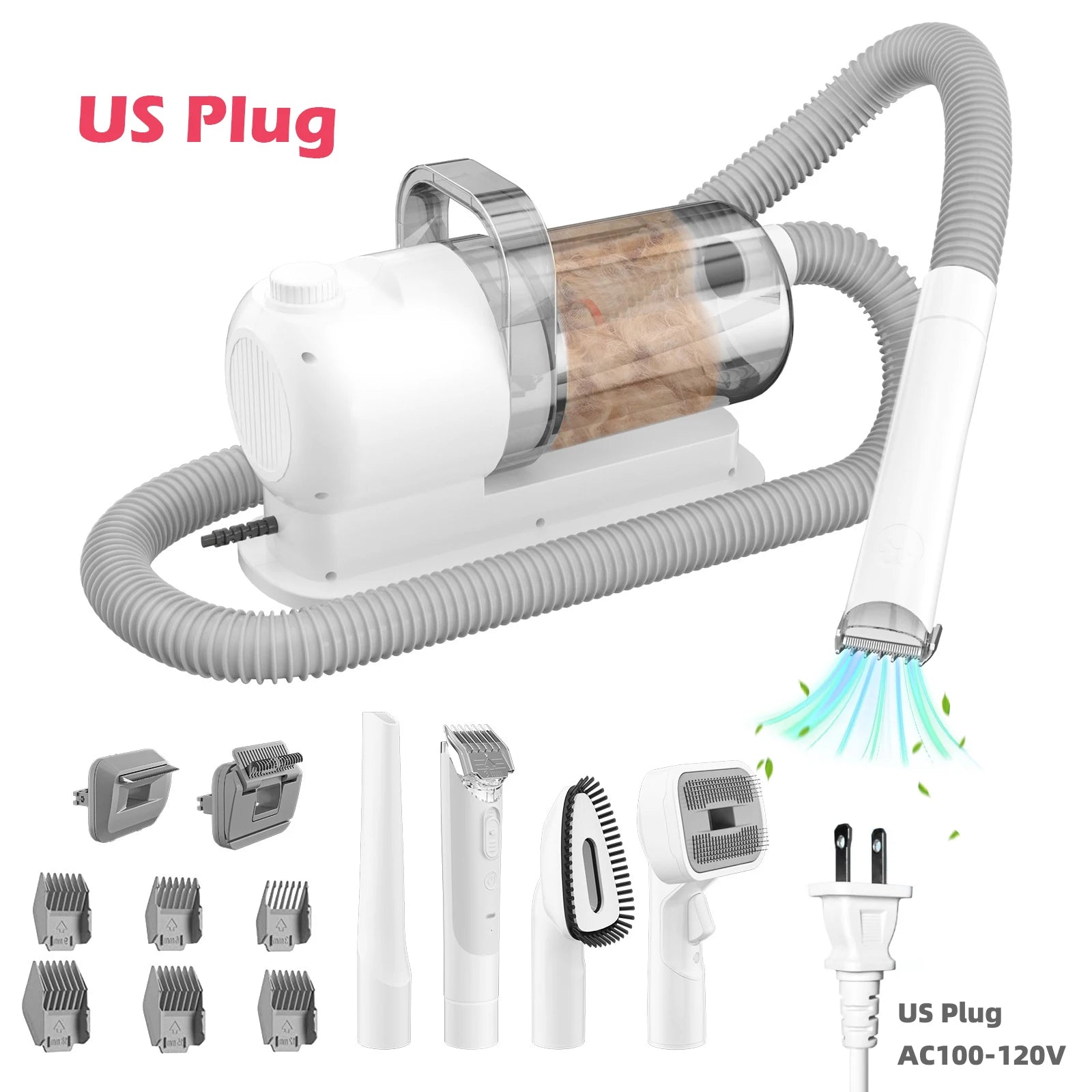 6 In 1 Pet Grooming Vacuum Kit